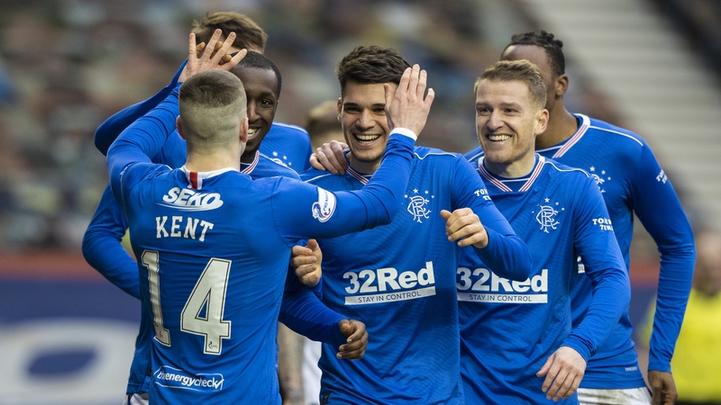Ianis Hagi celebrates making it 3-0