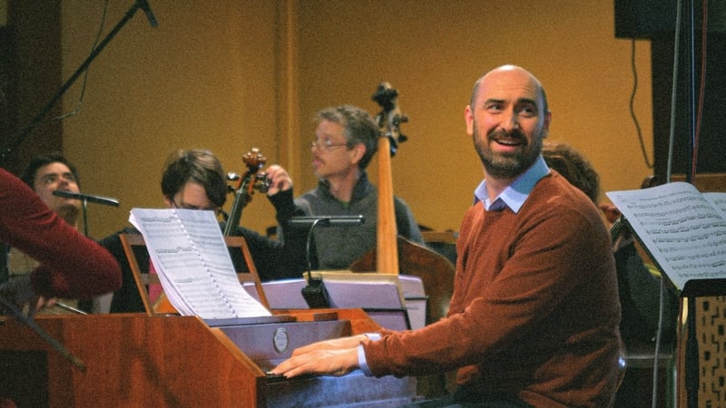 Peter Whelan with members of the Irish Baroque Orchestra
