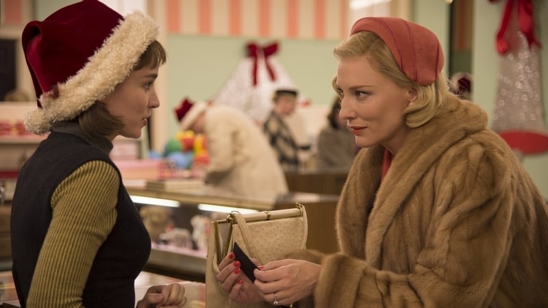Carol, starring Rooney Mara and Cate Blanchett. The Todd Haynes-directed film was based on Patricia Highsmith's novel, The Price of Salt.