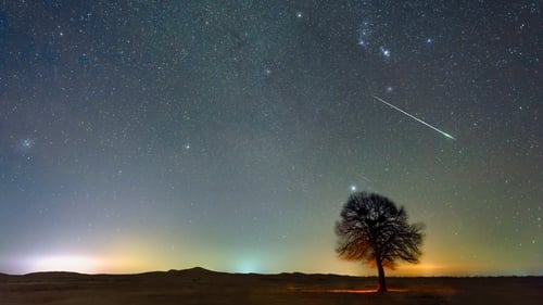 The Geminid meteor shower in December 2020. Photo: Getty Images