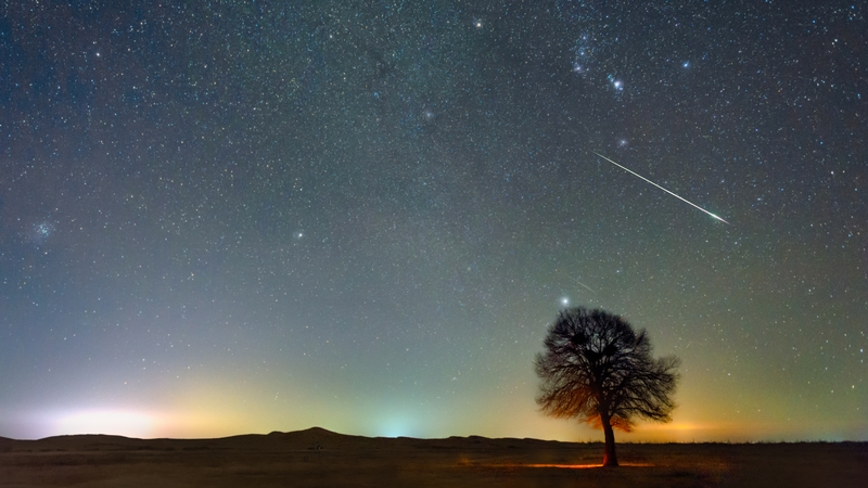The Geminid meteor shower in December 2020. Photo: Getty Images