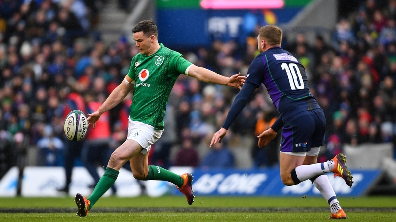 Sexton in action against Finn Russell in 2019