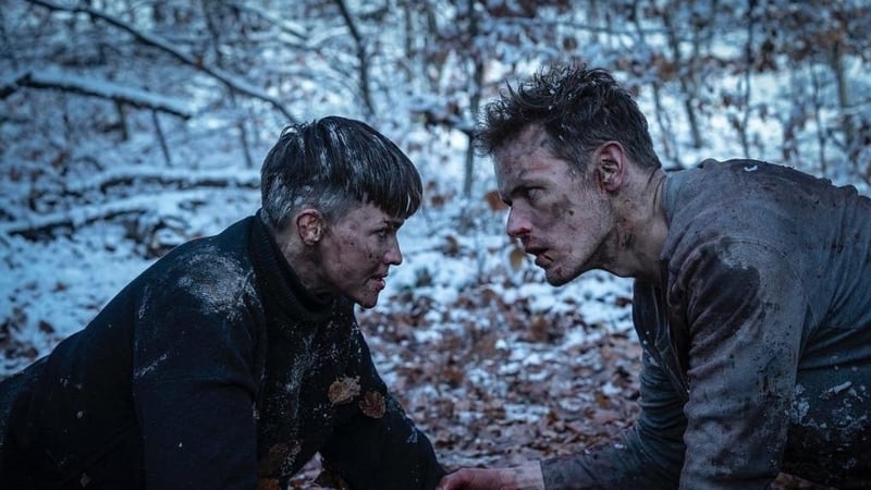 Ruby Rose and Sam Heughan in SAS: Red Notice