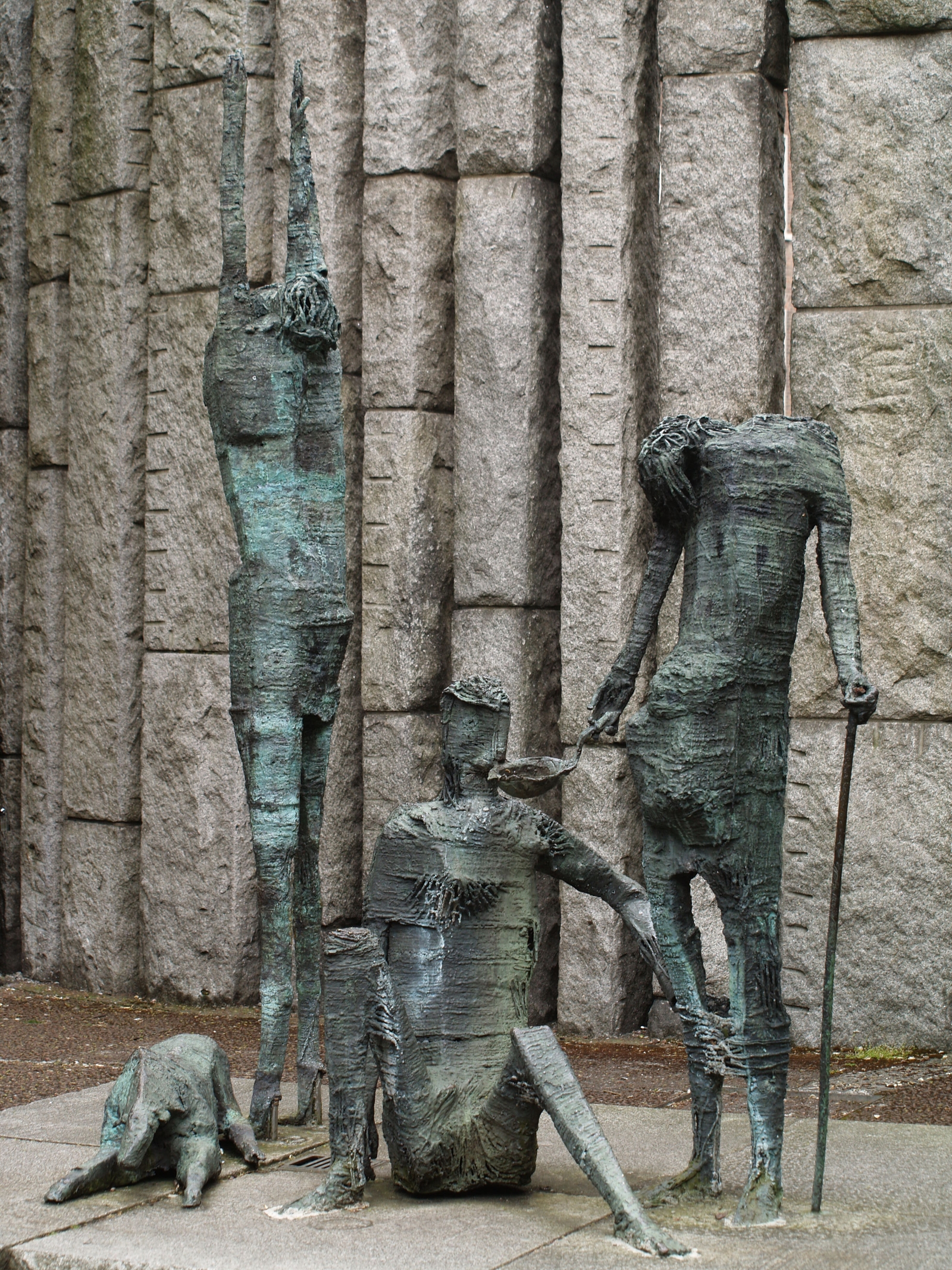 Edward Delaney's Famine memorial in St Stephen's Green. Photo: John Crowley