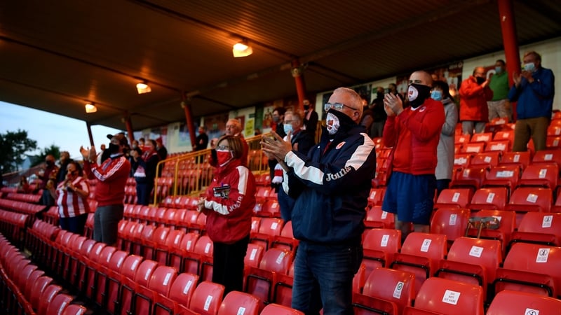 Fans must be socially distanced and wear masks throughout the event