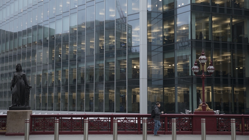 Goldman Sach's office in London, where its staff can get tested for Covid-19 in booths scattered around the building