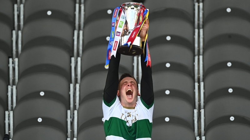 Conor Sweeney lifts the cup after Tipperary beat Cork in last year's Munster final
