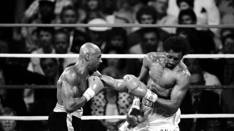 Marvin Hagler's fight against Thomas Hearns is regarded as one of the best of all time