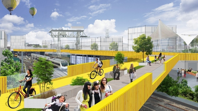 An early design of the Colbert Station project in Limerick