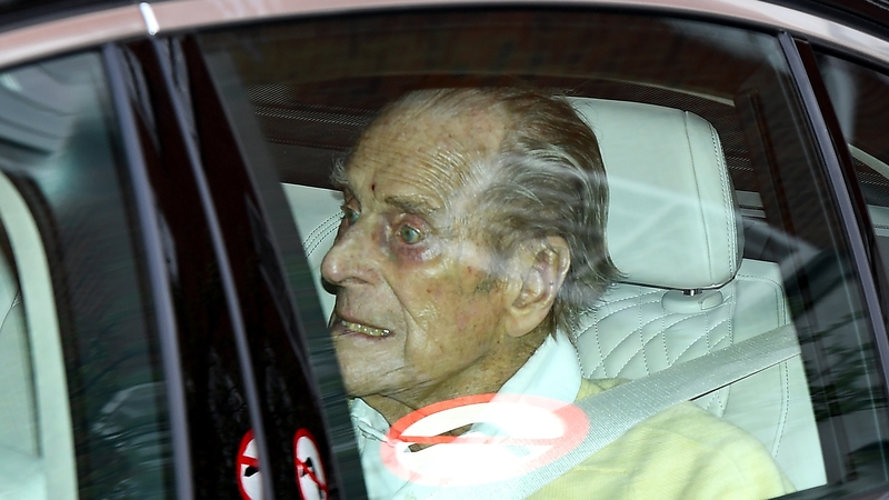Prince Philip left the private King Edward VII's Hospital in central London this morning