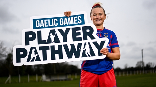 Meath and Dunboyne footballer Vikki Wall at the launch of the new Gaelic Games Player Pathway