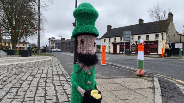 Dunboyne 'yarn bombs' knitted for St Patrick's Day