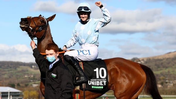 Rachael Blackmore won two Champion Hurdles on Honeysuckle