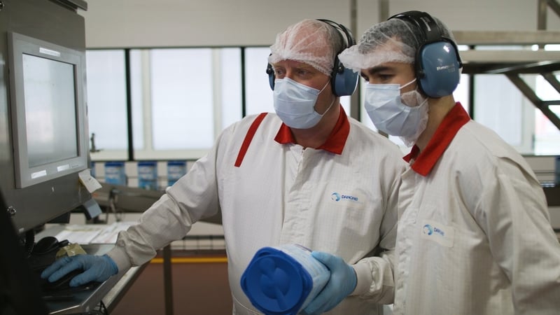 Anthony Bail and Graham Kelly Production Operators at Danone s Wexford facility