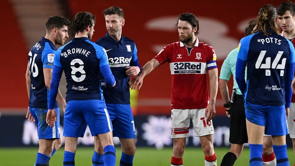Alan Browne's sending off sparked anger on the Preston bench