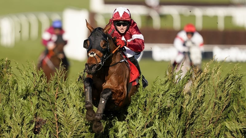 Keith Donoghue and Tiger Roll clear the last to win the Glenfarclas Chase