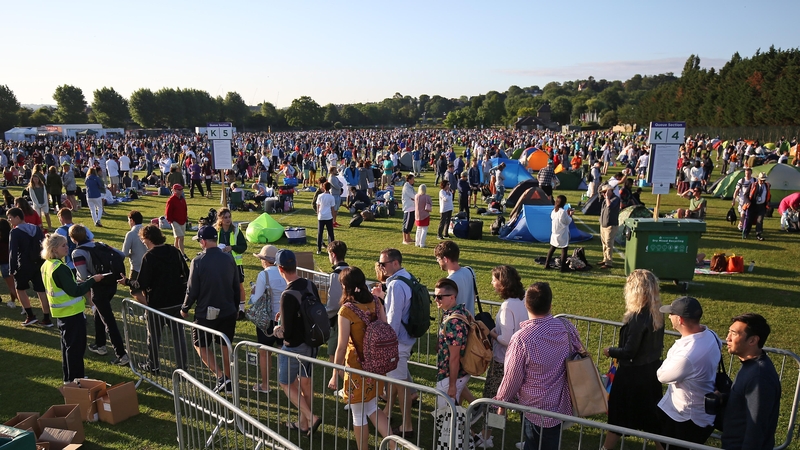 The scene in Wimbledon Park on the first day of the 2019 Championship