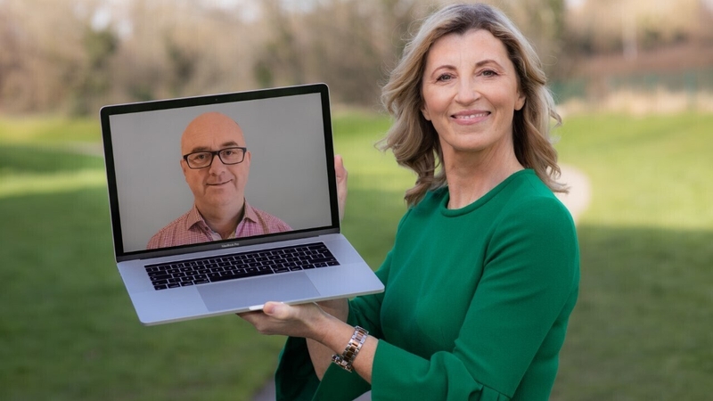 Vodafone Ireland Business Director Sinead Bryan and IMR's Dr Niall Aughney, Director of Digitisation