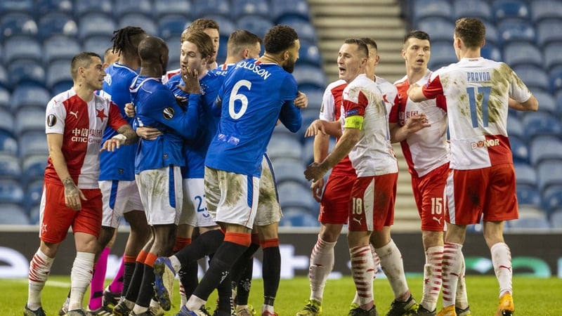Things got heated at Ibrox