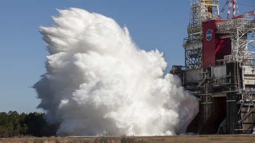 The test was conducted at the Stennis Space Center in Mississippi
