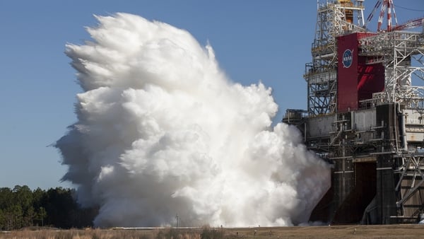 The test was conducted at the Stennis Space Center in Mississippi