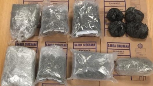 The drugs are suspected to be cannabis herb and cocaine