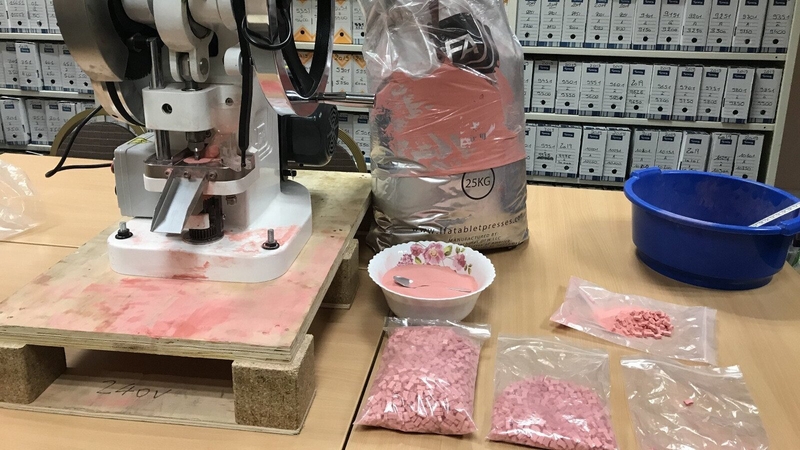 Police said they searched a narcotics packaging workshop (Pics: Paris Police Prefecture/Twitter)