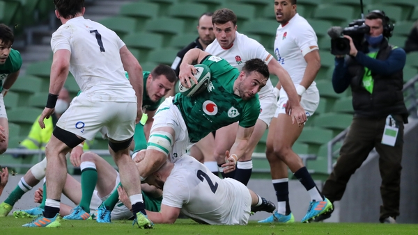 Jack Conan scores Ireland's second try