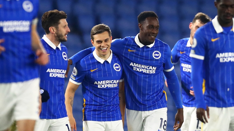 Danny Welbeck and Leandro Trossard both got on the scoresheet for the Seagulls