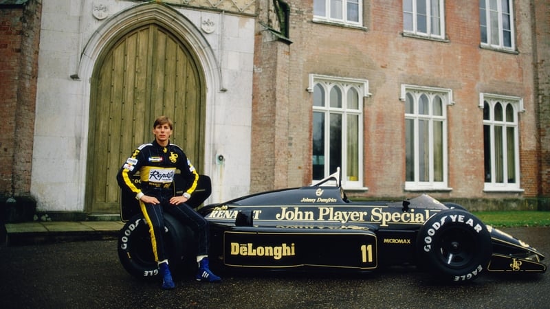 The self-styled Johnny Dumfries spent the 1986 season in Formula One driving for Lotus