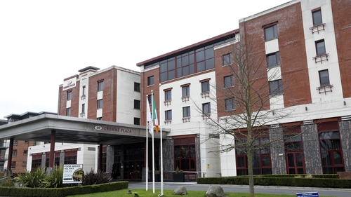 Three people left mandatory quarantine at the Crowne Plaza Hotel