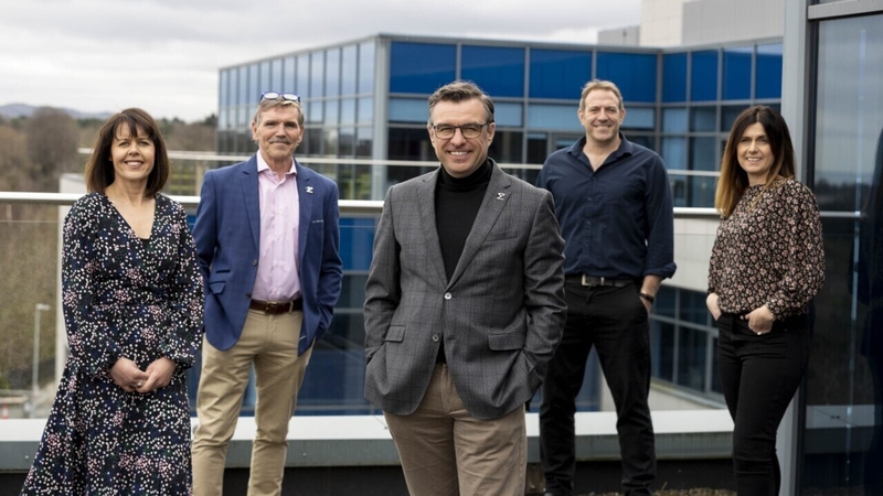 Paula Cassidy, Enterpryze's Chief Operations Officer; Kieron Kavanagh, Chief Financial Officer, Morgan Browne, CEO, Will Newton, Chief Commercial Officer and Zoe Ennis, Chief Peoples Officer