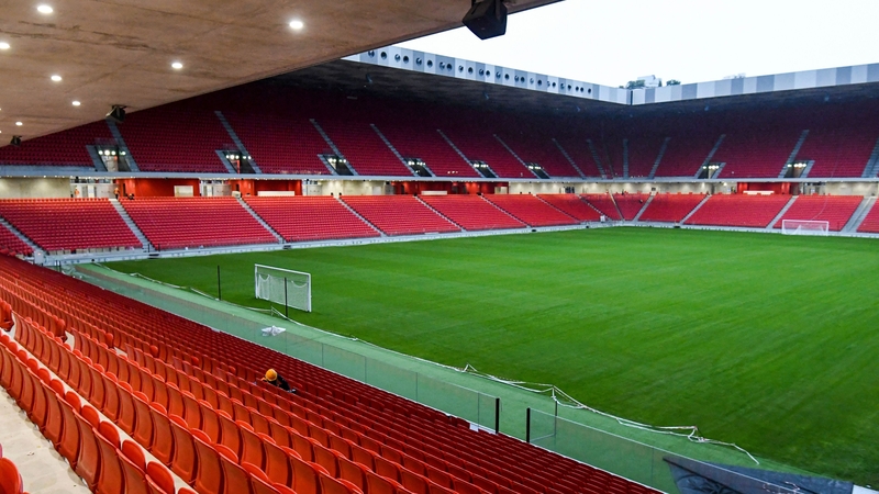 A view of the Air Albania Stadium