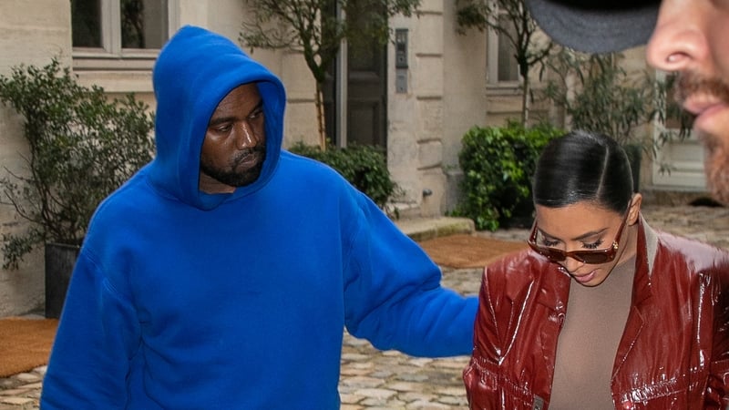 Kanye West and Kim Kardashian