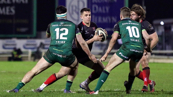 James Hume of Ulster in action against Connacht back in December