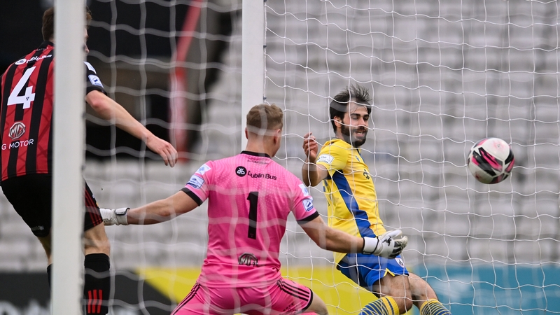 Conor Davis slots home Longford's leveller