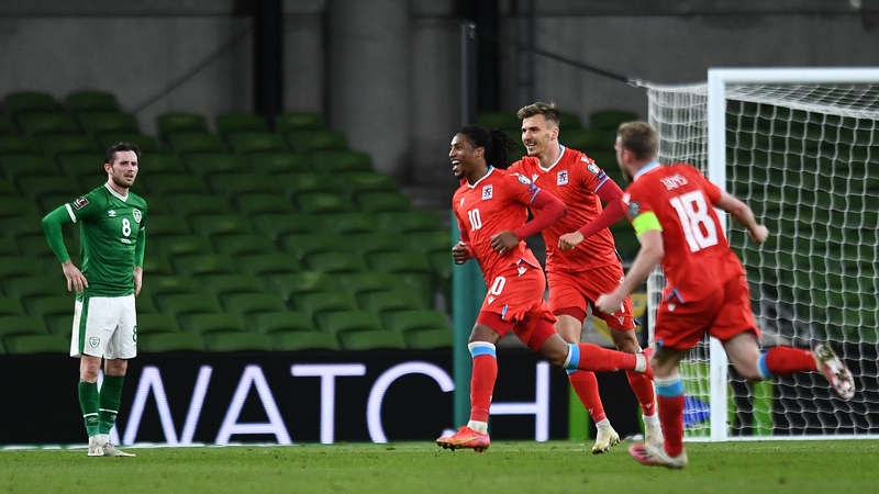 Luxembourg's striker Gerson Rodrigues celebrates scoring the winner in Dublin