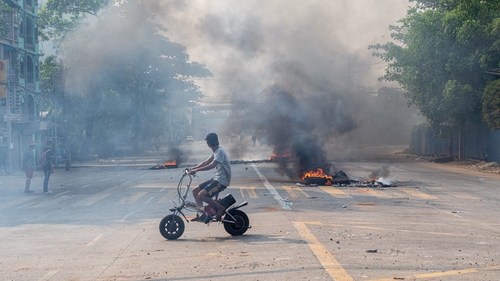 Security forces: A brutal crackdown on pro-democracy protesters today