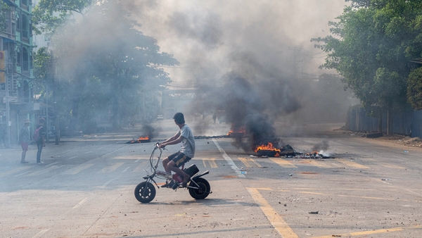 Security forces: A brutal crackdown on pro-democracy protesters today