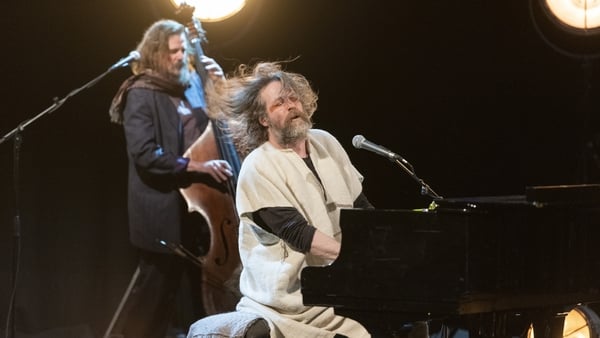 In full hair-flinging flow.