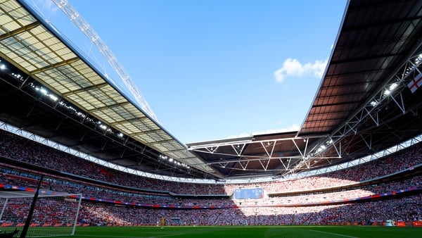 Wembley Stadium can seat 90,000 in normal times