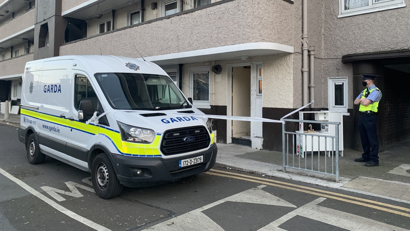The man was found seriously injured at Markievicz House this morning