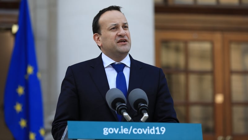 Protesters gathered outside the Tánaiste's Dublin home yesterday afternoon