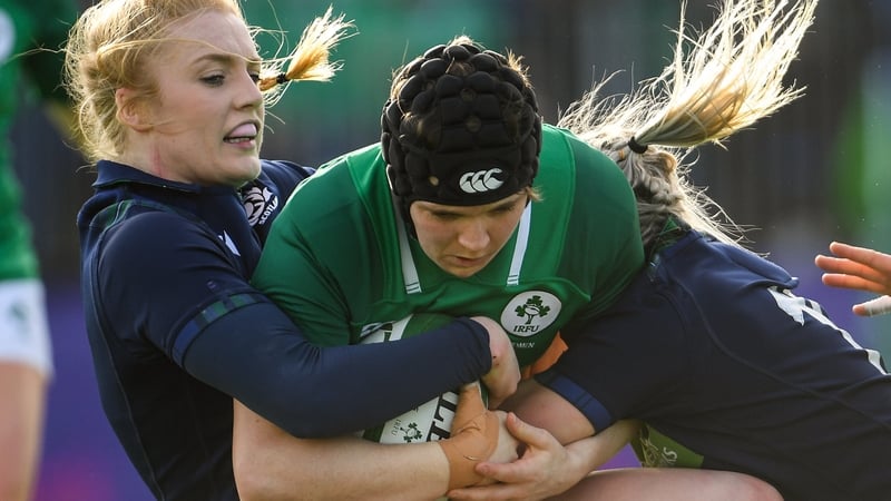 Ciara Griffin in action against Scotland