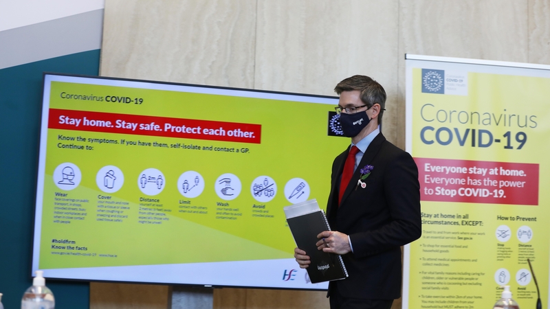 'If we were at the EU average at the moment, we would be reporting over 1,800 cases a day,' Dr Ronan Glynn said this evening (Pic: Rolling News)