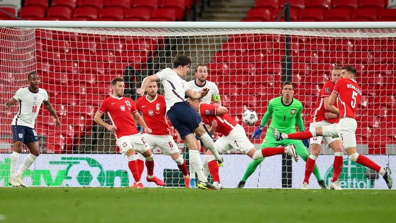 Harry Maguire fires home the winner at Wembley