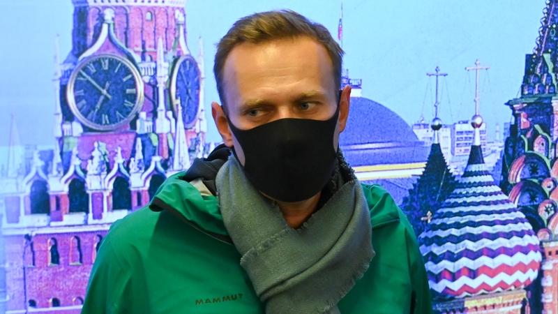 Alexei Navalny (pictured on his return to Moscow from Berlin in January) has gone on hunger strike