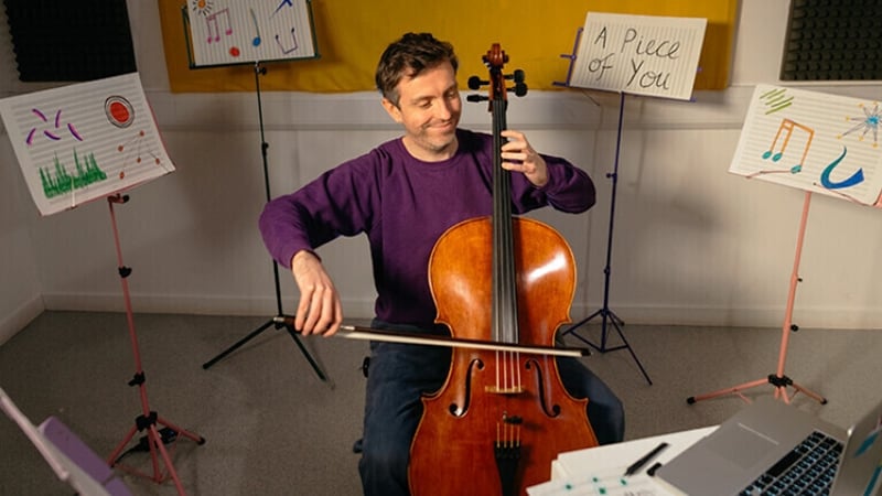 In A Piece of You, inventive Scottish cellist Greg Sinclair performs special concerts for one family at a time