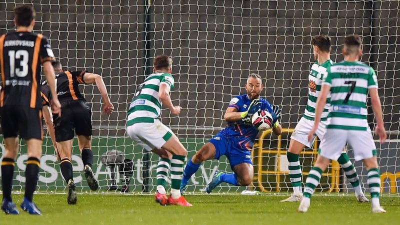 Alan Mannus was a major factor in Shamrock Rovers beating Dundalk earlier this season