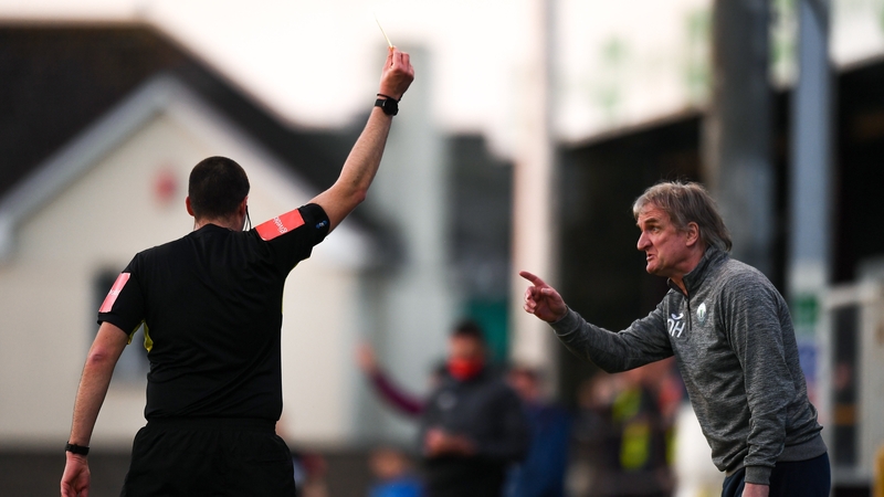 Ollie Horgan will not be on the touchline for three games